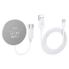 Hoco Original brezžična polnilna postaja CW31 magnetna 15W MagSafe, brezžični polnilec za iPhone - srebrn
