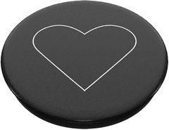 PopSockets Držalo / stojalo PopGrip White Heart Black