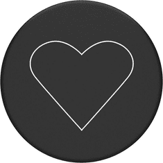 PopSockets Držalo / stojalo PopGrip White Heart Black