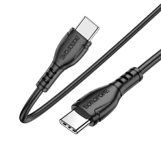 Borofone Podatkovni kabel BX51 Type C na Type C 1m 3A 60W črn