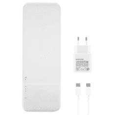 Samsung Original brezžična polnilna postaja Trio Pad 9W brezžični polnilec EP-P6300TWE s polnilcem 25W TA800 - bel