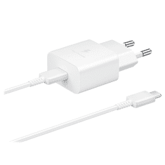 Samsung Hišni polnilec Fast Charge EP-T1510XWE 15W PD + kabel EP-DA705BWE TYPE C bel - original