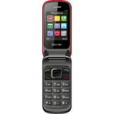 Beafon C245 preklopni telefon na tipke - rdeč