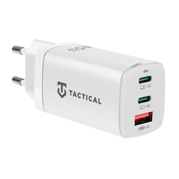 Onasi Hišni polnilec adapter FlashBang Gun Fast Charge PD 65W vhod 1x USB A in 2x Type C bel