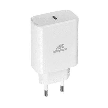 RivaCase PS4193 W00 hišni adapter polnilec 220V Quick Charge 30W vhod Type C PD 3.0 - Original (EU Blister) bel