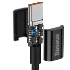 BASEUS Podatkovni kabel CATYS-C011 Superior QC Type C na Type C 100W 2m - črn