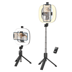 Hoco Selfie tripod stojalo LV03 Plus Showfull za snemanje in slikanje selfie posnetkov 80 cm - črn