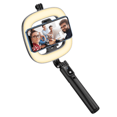 Hoco Selfie tripod stojalo LV03 Plus Showfull za snemanje in slikanje selfie posnetkov 80 cm - črn