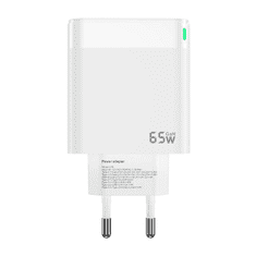 Jellico Hišni polnilec adapter C79 220V Gun Quick Charge PD 65W vhod 1x USB A in 2x Type C - (s kablom Lightning- TypeC) 3.0 bel
