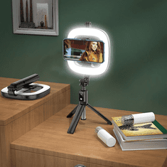 Hoco Selfie tripod stojalo LV03 Plus Showfull za snemanje in slikanje selfie posnetkov 80 cm - črn