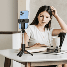 Hoco Selfie tripod stojalo K17 mini stand za snemanje in slikanje selfie posnetkov 60 cm - črn