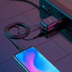 Hoco Pametni hišni polnilec N2 z USB vtičem in s polnilnim kablom Type C 2,1A 10,5W za Samsung - črn