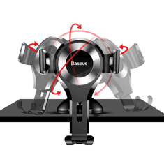 BASEUS Avtonosilec OSCULUM GRAVITY - črn