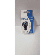 Pama Avtopolnilec PDQSC adapter 1 x USB-A in 2x Type C PD 85W 3,0 QC - črno moder