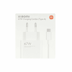 Xiaomi Adapter MDY-12-EH hišni polnilec USB-A 67W s polnilnik kablom USB A bel (EU Blister)