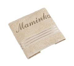 Frotirna brisača Linie collection z vezenino Mummy - 50x100 cm