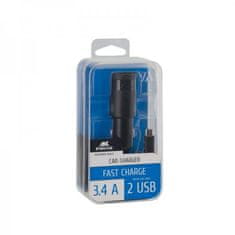 RivaCase AVTO POLNILEC VA4223 3,4A + podatkovno polnilni kabel MicroUSB
