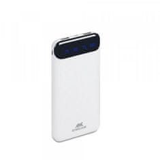 RivaCase Zunanja baterija powerbank 10.000 mAh VA2240 Quick Charge z LCD-jem bel