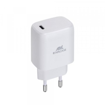 RivaCase Adapter PS4191 W00 hišni polnilec 220V Quick Charge 20W vhod Type C PD 3.0 - Original (EU Blister) bel
