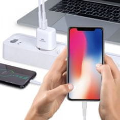 RivaCase Hišni polnilec PS4192 WD4 Quick Charge 20W vhod Type C in USB, ter s kablom Type C - Original (EU Blister) bel