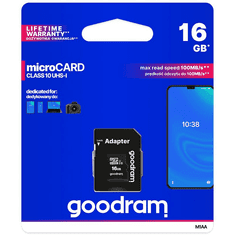 GoodRam SPOMINSKA KARTICA 16GB micro SD 2v1 100MB/s