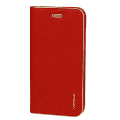 Havana Premium preklopna torbica Samsung Galaxy A53 - rdeč z zlatim robom