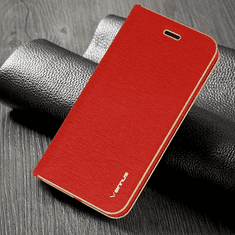 Havana Premium preklopna torbica Samsung Galaxy A53 - rdeč z zlatim robom