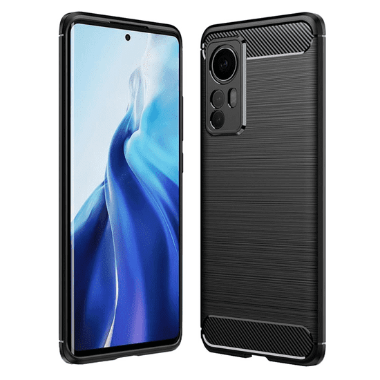 Havana Silikonski ovitek za Xiaomi 12T - mat carbon črn