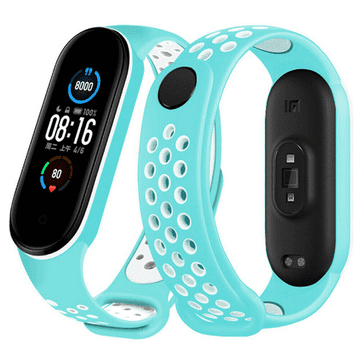 Onasi Pašček za uro Xiaomi Mi Band 5 in 6 - meta bel