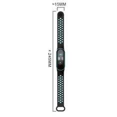 Onasi Pašček za uro Xiaomi Mi Band 5 in 6 - modro bel