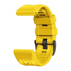 Onasi Silikonski pašček za uro 22 mm - Quick Fit - Fenix 5x / 6x - rumen