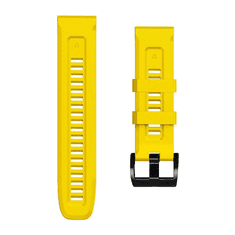Onasi Silikonski pašček za uro 22 mm - Quick Fit - Fenix 5x / 6x - rumen