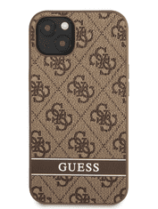 Guess GUHCP13MP4SNW silikonski ovitek za iPhone 13 6.1 - rjav