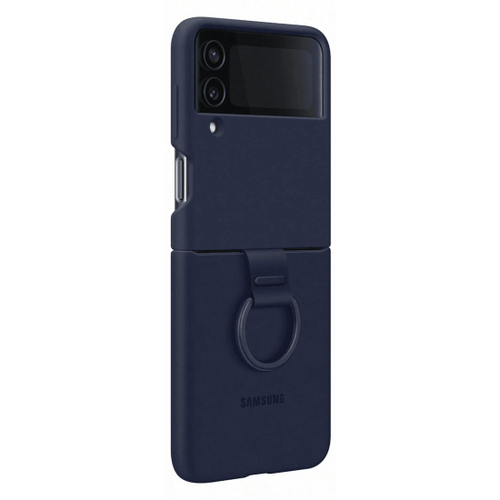 Samsung Original silikonski Ring Case ovitek EF-PF721TNE za Galaxy Z Flip 4 - temno modra