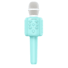 Borofone Brezžični karaoke mikrofon moder