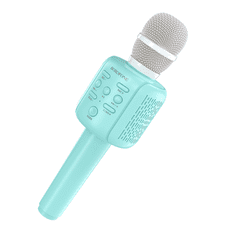 Borofone Brezžični karaoke mikrofon moder