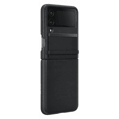 Samsung Original usnjen ovitek EF-VF721LBE za Galaxy Z Flip 4 F721 - zaščita zadnjega dela - črn