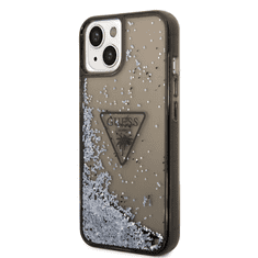 Guess GUHCP14SLFCTPK silikonski ovitek za iPhone 14 6.1 - črn z bleščicami