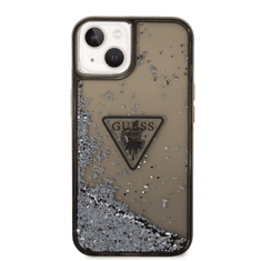 Guess GUHCP14SLFCTPK silikonski ovitek za iPhone 14 6.1 - črn z bleščicami