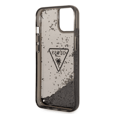 Guess GUHCP14SLFCTPK silikonski ovitek za iPhone 14 6.1 - črn z bleščicami