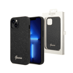 Guess GUHCP14MHGGSHK silikonski ovitek za iPhone 14 Plus 6.7 - črn z bleščicami