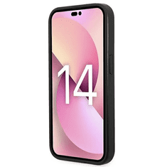 Karl Lagerfeld Originalen ovitek iPhone 14 Pro Max - Choupette Head - črna zaščita - KLHCP14XSAPCHK