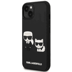 Karl Lagerfeld Originalen ovitek iPhone 14 Plus 6.7 - Full Bodies 3D - črna trda zaščita - KLHCP14M3DRKCK