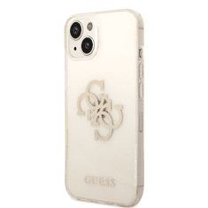 Guess GUHCP14SPCUGL4GTR ovitek za iPhone 14 6.1 - prozoren z zlatimi bleščicami