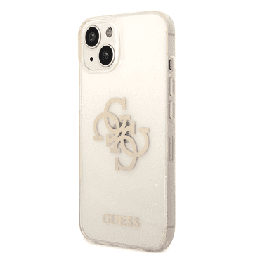 Guess GUHCP14MPCUGL4GGO ovitek za iPhone 14 Plus 6.7 - prozoren z zlatimi bleščicami