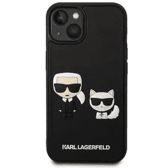 Karl Lagerfeld Originalen ovitek iPhone 14 Plus 6.7 - Full Bodies 3D - črna trda zaščita - KLHCP14M3DRKCK