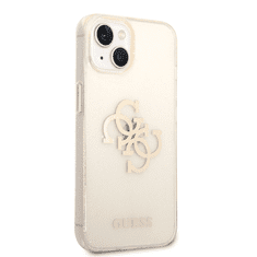 Guess GUHCP14SPCUGL4GTR ovitek za iPhone 14 6.1 - prozoren z zlatimi bleščicami