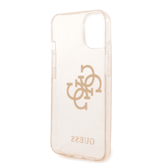 Guess GUHCP14SPCUGL4GTR ovitek za iPhone 14 6.1 - prozoren z zlatimi bleščicami