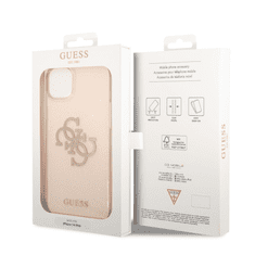 Guess GUHCP14SPCUGL4GTR ovitek za iPhone 14 6.1 - prozoren z zlatimi bleščicami