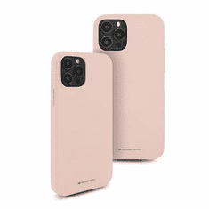 Goospery Soft Feeling silikonski ovitek za iPhone 15 Plus - bež